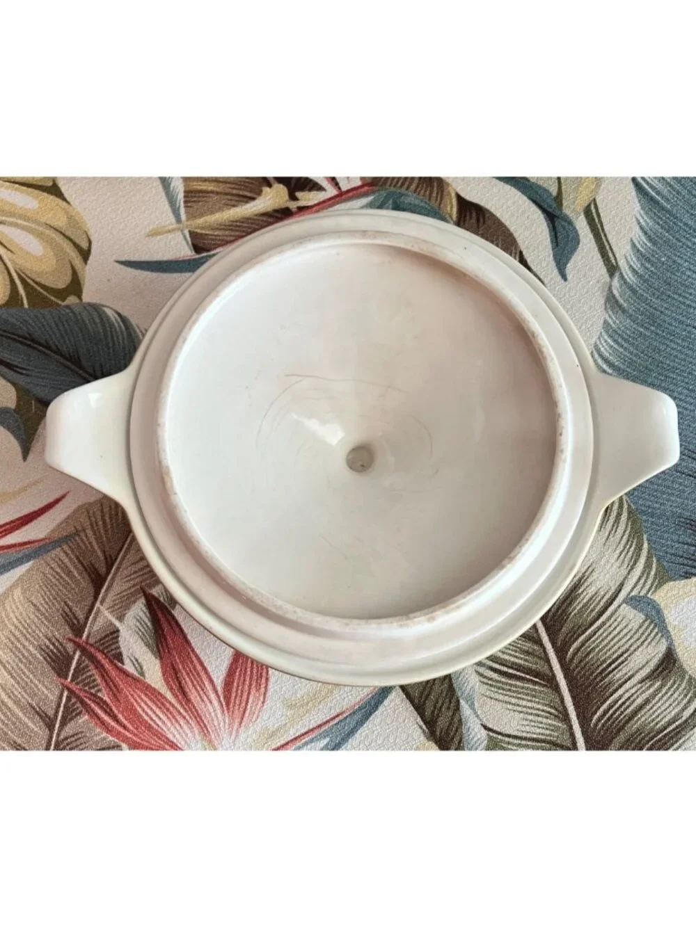 Vintage Royal China casserole dish is in the 